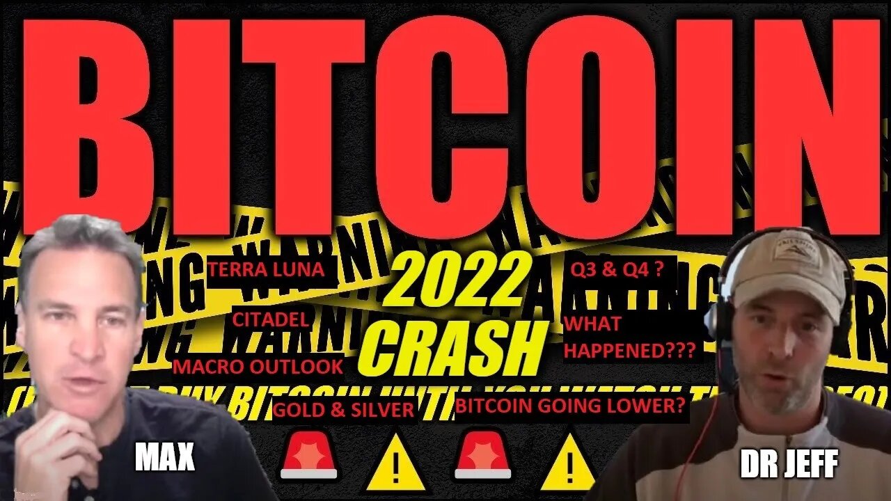 🚨 BITCOIN & TERRA LUNA CRASH 2022 ( WHAT IS GOING ON WITH ALT COINS ??? ) With Dr. Jeff Ross 🚨