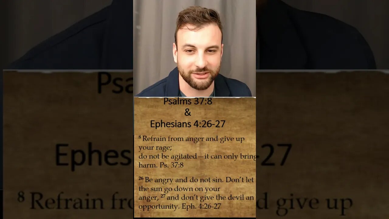 Verse of the Day PS. 37:8 and Eph. 4:26-7