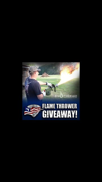 FLAMETHROWER GIVEAWAY!🔥 ENTER BELOW! #shorts