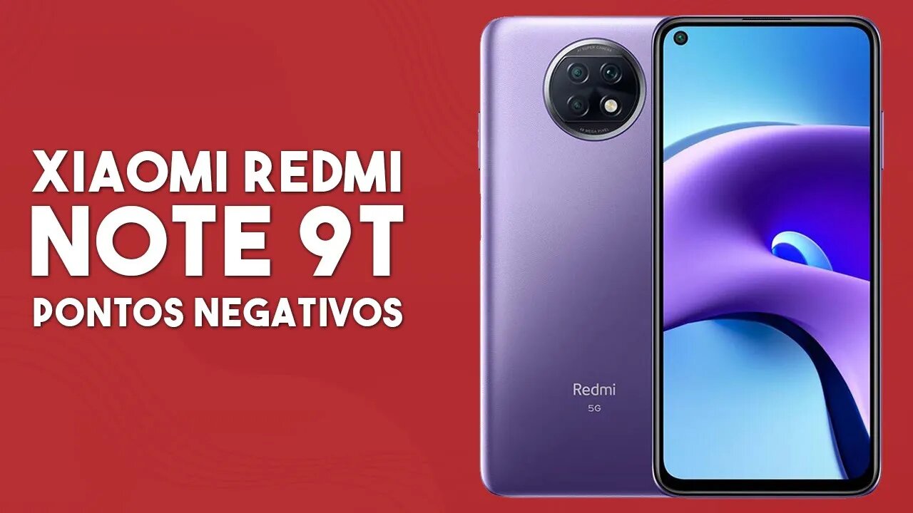 Redmi Note 9T - Pontos Negativos que você PRECISA SABER!