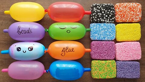 Making Slime with Funny Balloons and Foam Bricks #10