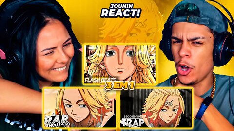 3 EM 1 | Rap do Mikey (Manjiro Sano) | Flash Beats - SecondTime e Theuz [React Rap Nerd] 🔥