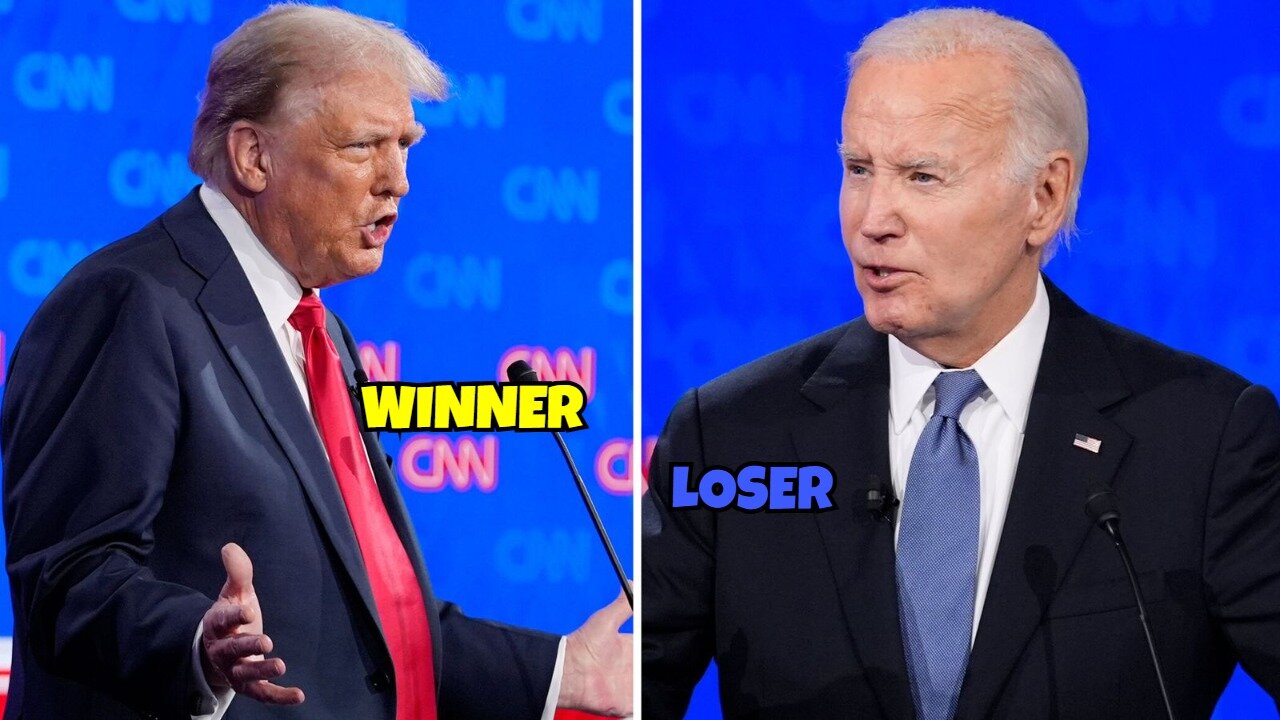 TRUMP WINS THE FIRST DEBATE WHILE BIDEN LOOKING LIKE A CONFUSED ROBOT