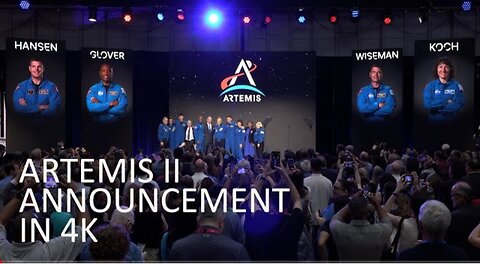 Artemis II Announcement in 4k