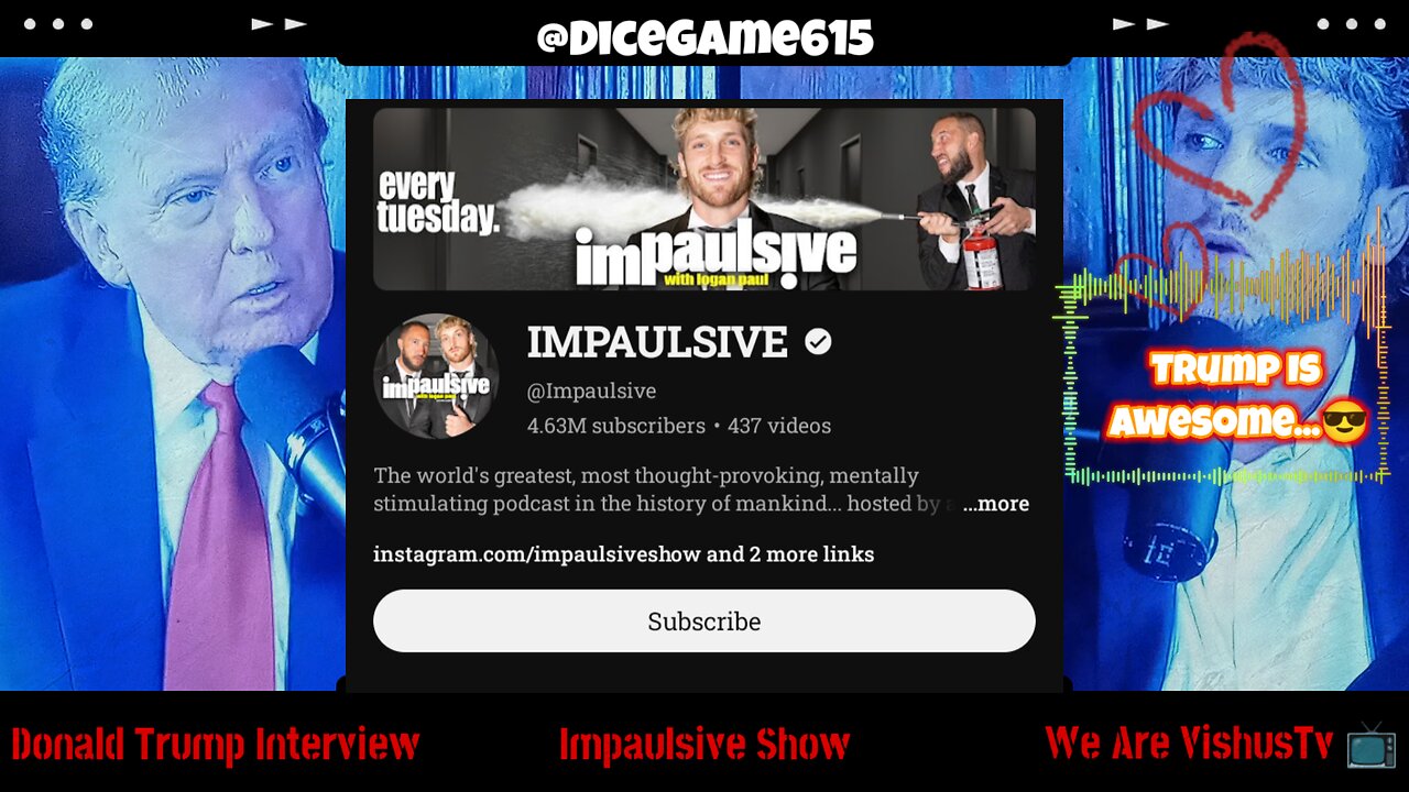 Donald Trump Interview On The Impulsive Show... #VishusTv 📺