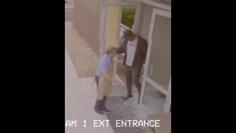 Francis Ngannou accidentally smashes glass doors trying to open them