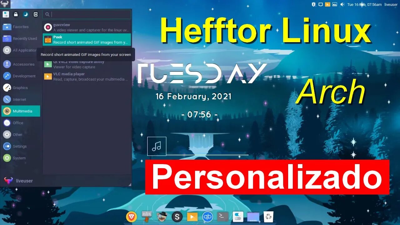 Hefftor Arch Linux. Leve, Rápido, Estilo e Estabilidade. Xfce e Desktop Personalizado.