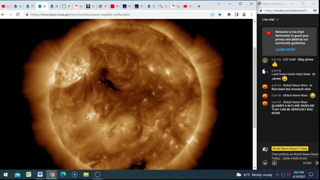 Space Weather Update April 19th 2022! Headed To An M-Flare Base Line?