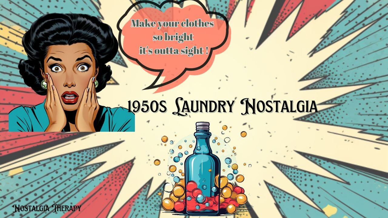 1950s Laundry Nostalgia! Blue Magic Cheer TV Commercial #nostalgia #vintagereel