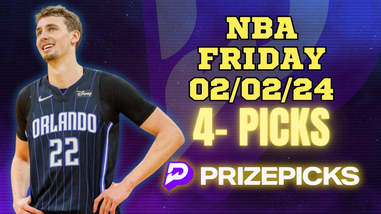 #PRIZEPICKS | BEST PICKS FOR #NBA FRIDAY | 02/02/24 | BEST BETS | #BASKETBALL | TODAY | PROP BETS