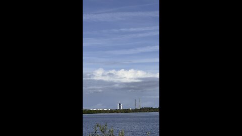 SpaceX rocket launch from close range
