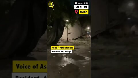 Watch How Part of Supertech Debri Landed Metres Away From a Neighbouring Tower