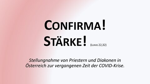 Österreichische Priester und Diakone zur Impfpflicht (Priester22)