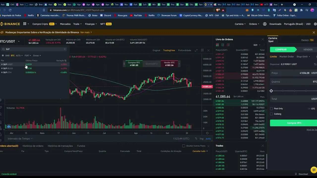 03 - Como trocar SLP por dólar(BUSD) na BINANCE