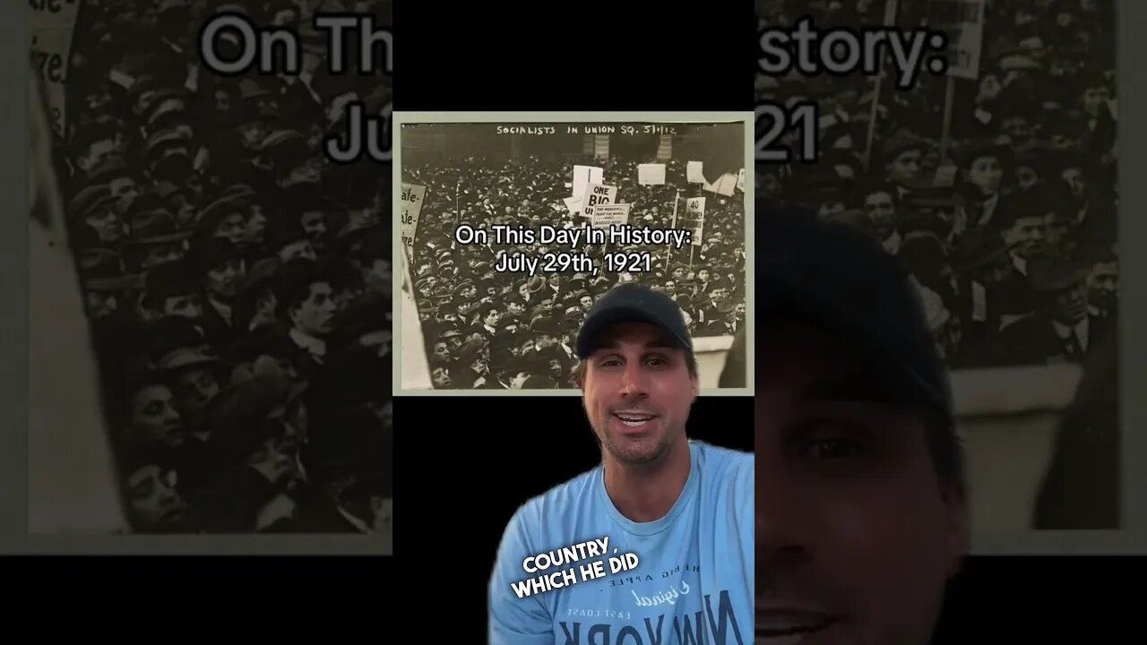 ON THIS DAY IN HISTORY: 7/29/1921 #shorts