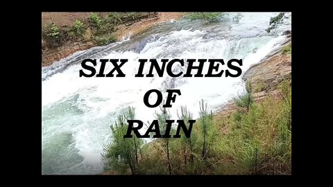 Five Inch Rain in Arkansas Produces Beautiful Falls