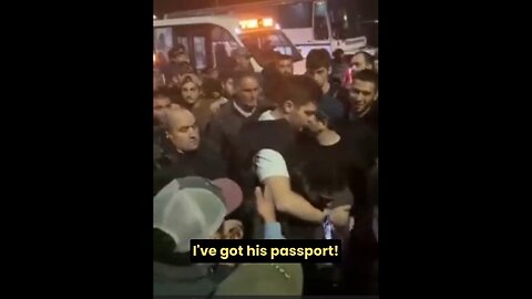 Searches of Israeli passengers are being made by a local mob at Dagestan airport.