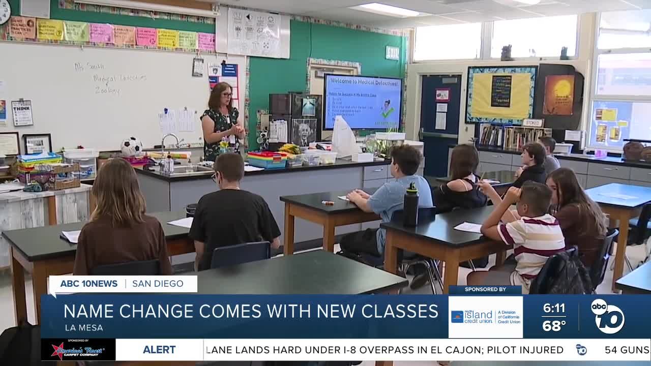 School's new name, new classes bring new opportunities for La Mesa students