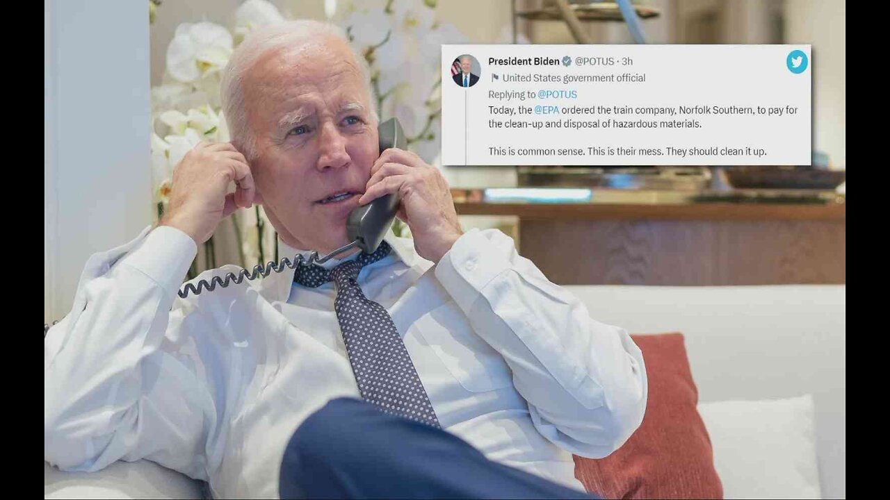 Biden Will Not Visit East Palestine Following Train Catastrophe