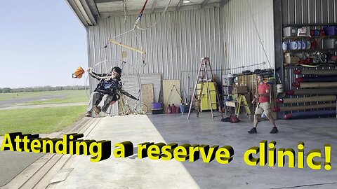 Paramotor guys attend hangliders reserve parachute clinic