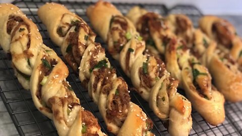 Chinese Pork Floss and Scallions Bun Recipe Testing (肉鬆包) Pork Sung Bao | RACK OF LAM