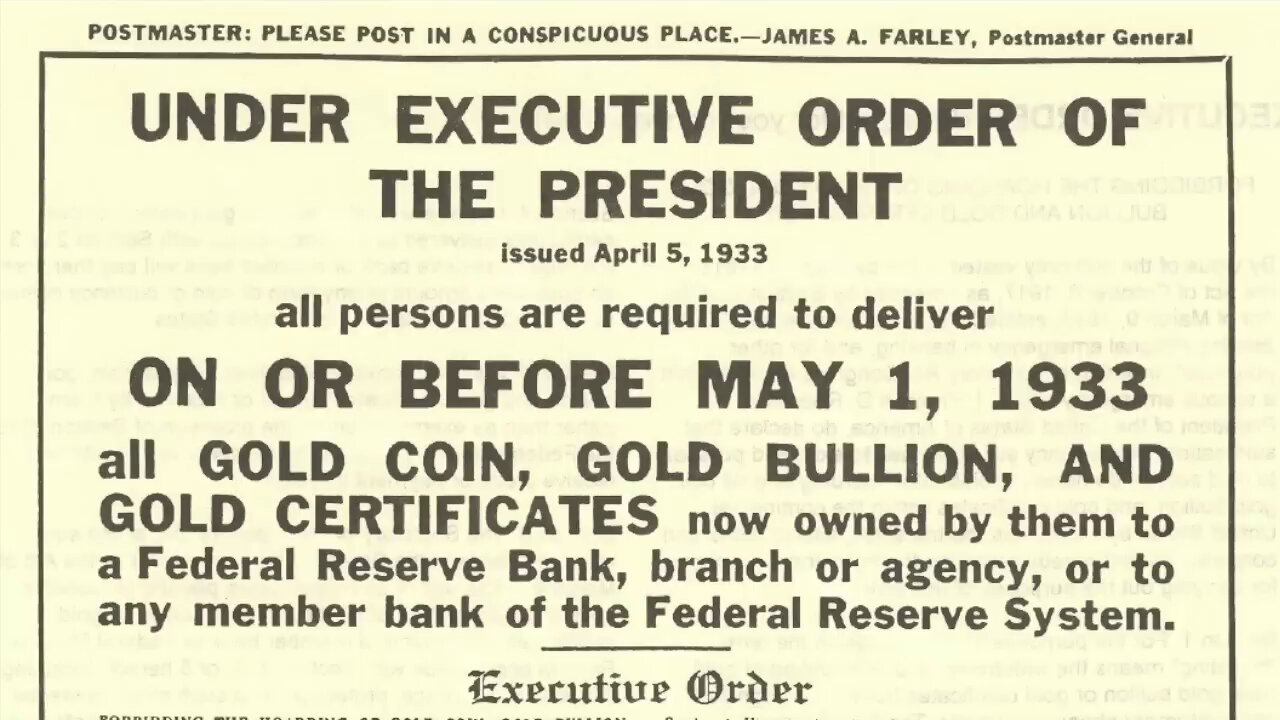 How much Gold was Confiscated in 1933? | Gold Confiscation History | Executive Order 6102 📜