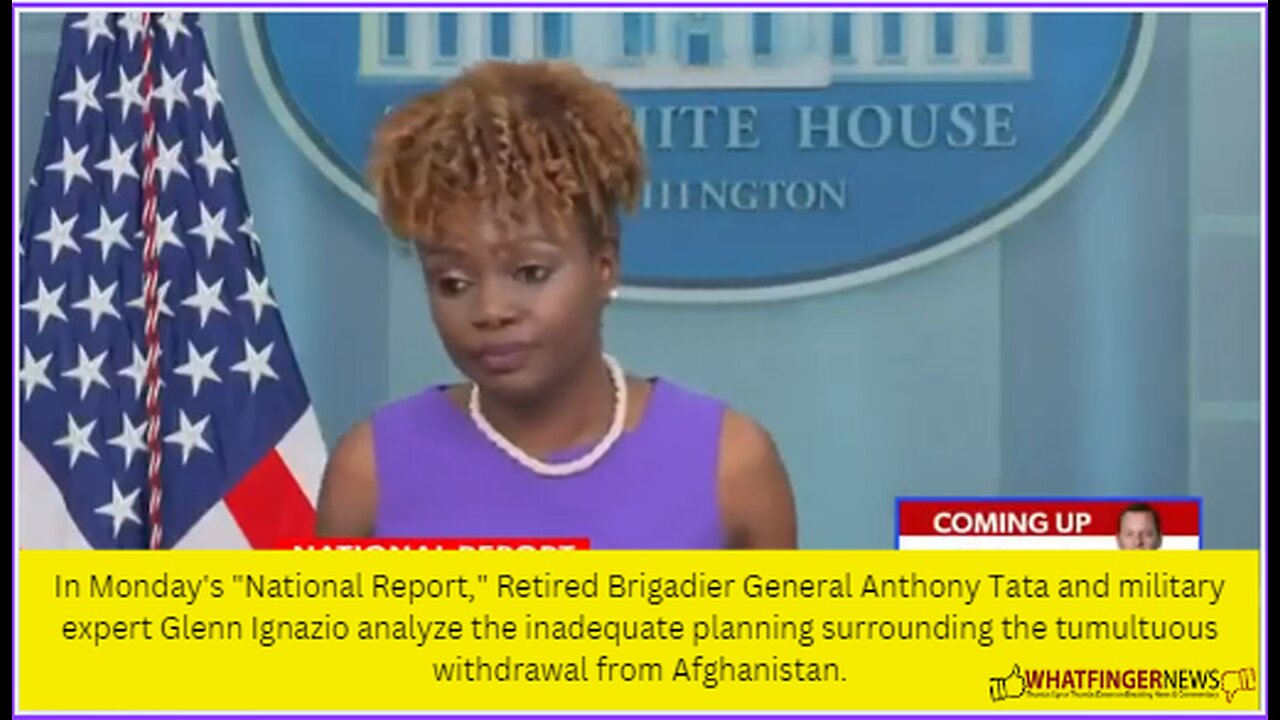 In Monday's "National Report," Retired Brigadier General Anthony Tata and military expert