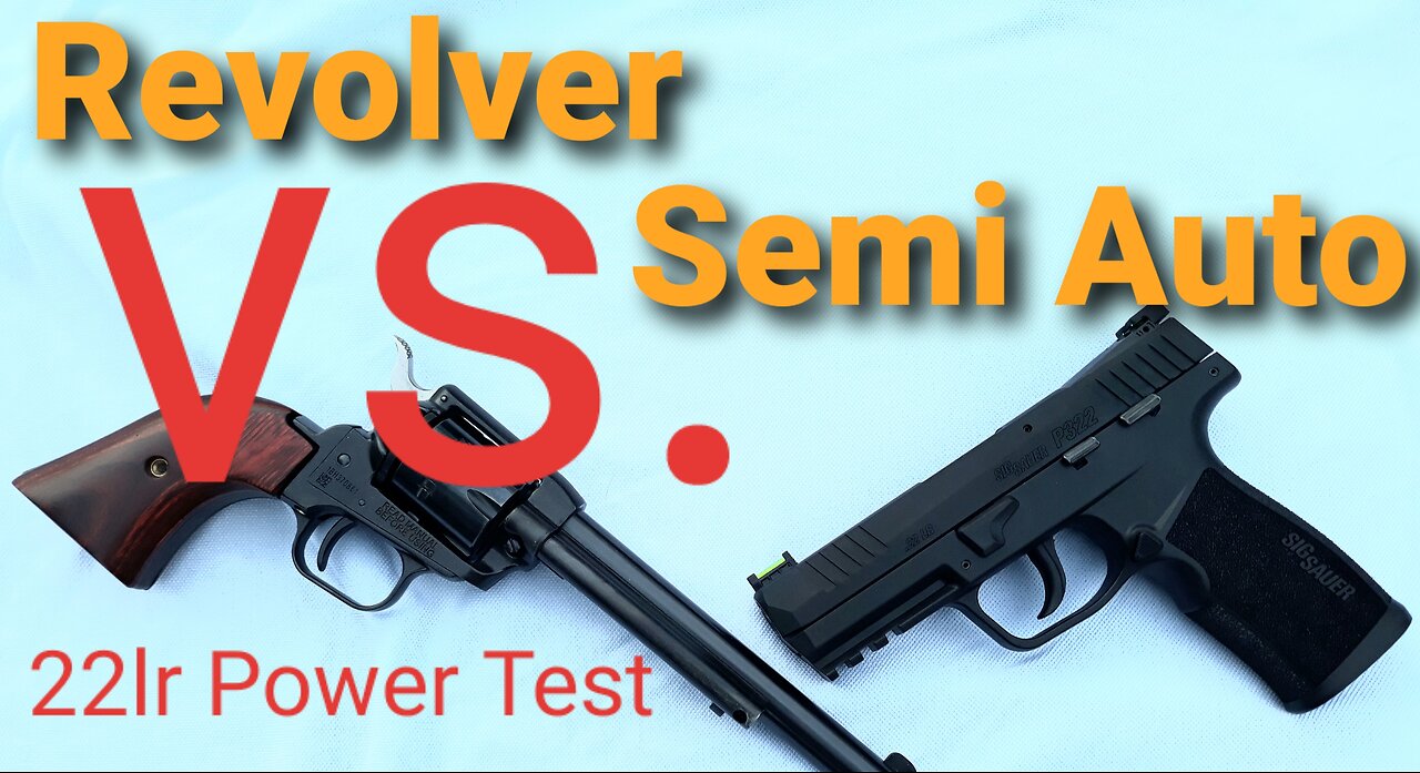 22lr Revolver vs Semi Auto power test
