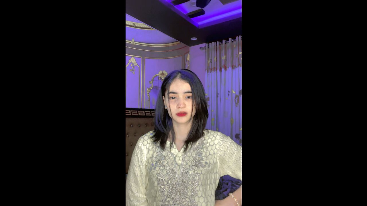 Singing in front of camera