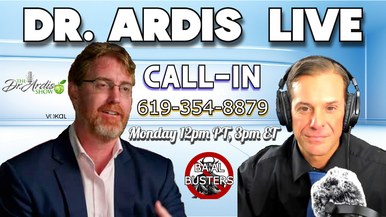 Dr Bryan Ardis Answers Your Questions LIVE 619-354-8879 12pm PT 3pm ET