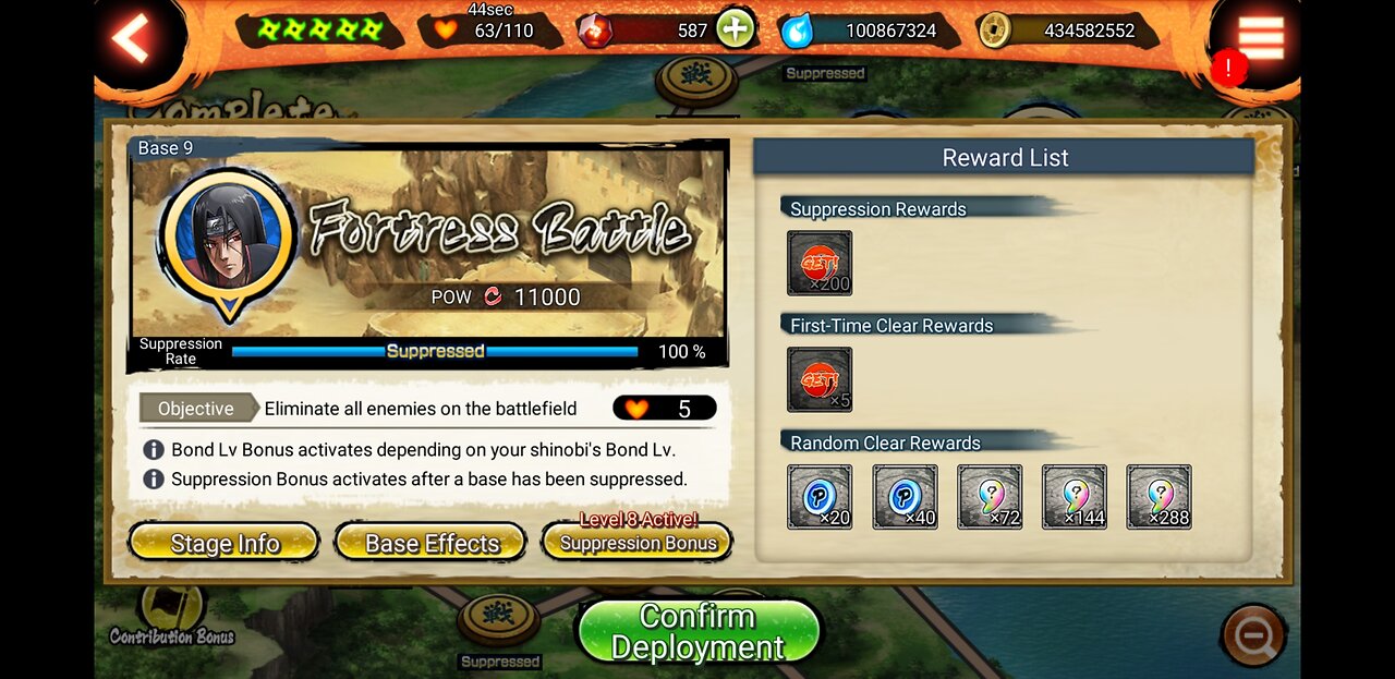 Naruto x Boruto Ninja voltage Bosse 9 Suppresion Mission