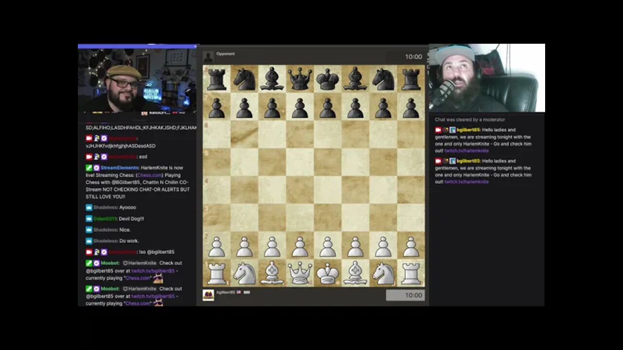 Co-Stream with HarlemKnite - Played Chess, discussed faith, life, and more.