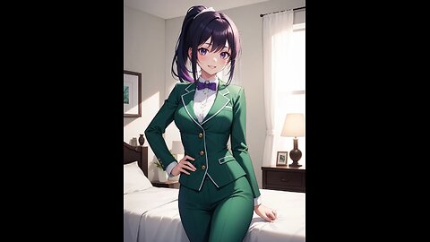 AI Lookbook Anime Beauty - Greeting The Morning From A Sexy Beautiful Girl Hotelier