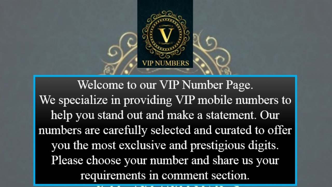 VIP Mobile Number Collection 21 April 2023