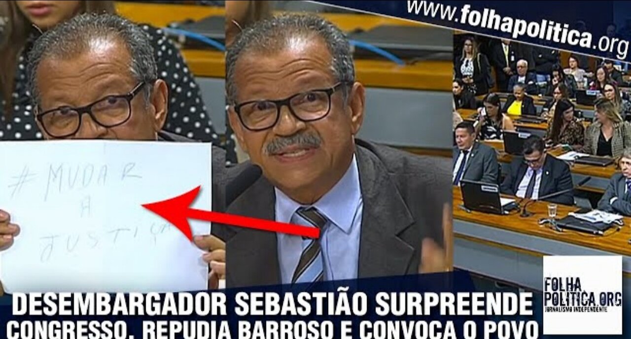 Desembargador aposentado Sebastião Coelho surpreende no Congresso, repudia Barroso e convoca o...