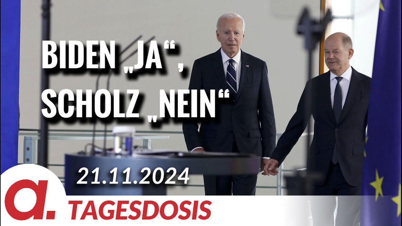 Biden „Ja“, Scholz „Nein“| Von Rüdiger Rauls