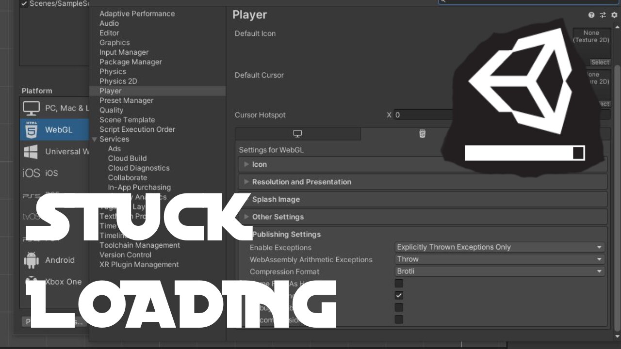 Unity WEBGL Stuck Loading