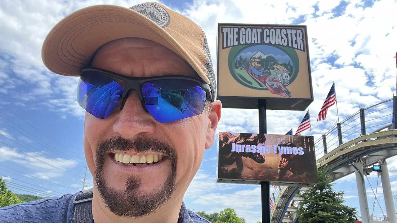 POV of THE GOAT COASTER at Pigeon Forge, Tennessee, USA