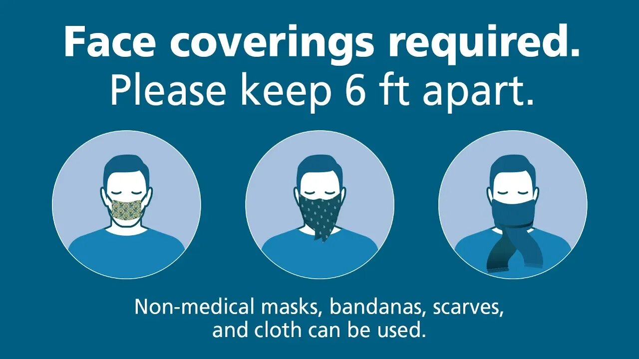 FACE COVERING NOW REQUIRED WHENEVER YOU LEAVE YOUR HOME! LIVE SELF-QUARANTINING DAY 51!