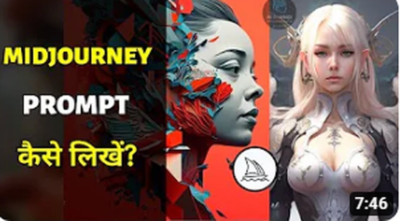 Midjourney AI - Learn How to Write a Prompt - Basic to Advance | Midjourney pe Prompt kese likhe