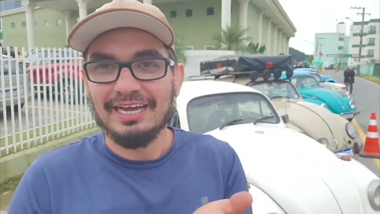 Ele foi de SP a SC de Fusca homenagear Jesse e Shurastey