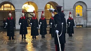 End of day darkness falls 4 o'clock inspection #horseguardsparade