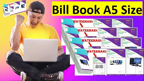 bill book kaise banaye || ms word me bill book banana sikhe || make a biil book | A5 size paper ||