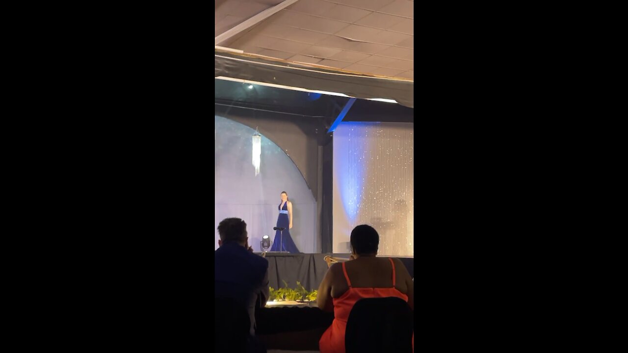 Sarah Blum National Sweetheart Evening Hown