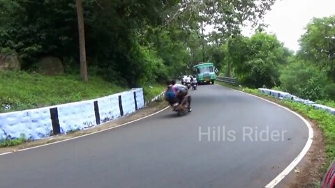 Online Anand:TNStc Bus and Tourist Bus Turning Beautifull Kolli Hills 54th Hairpin Bend Road in