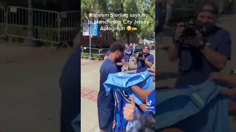 Raheem Sterling Refuses To Sign Manchester City Shirt While On Tour With Chelsea