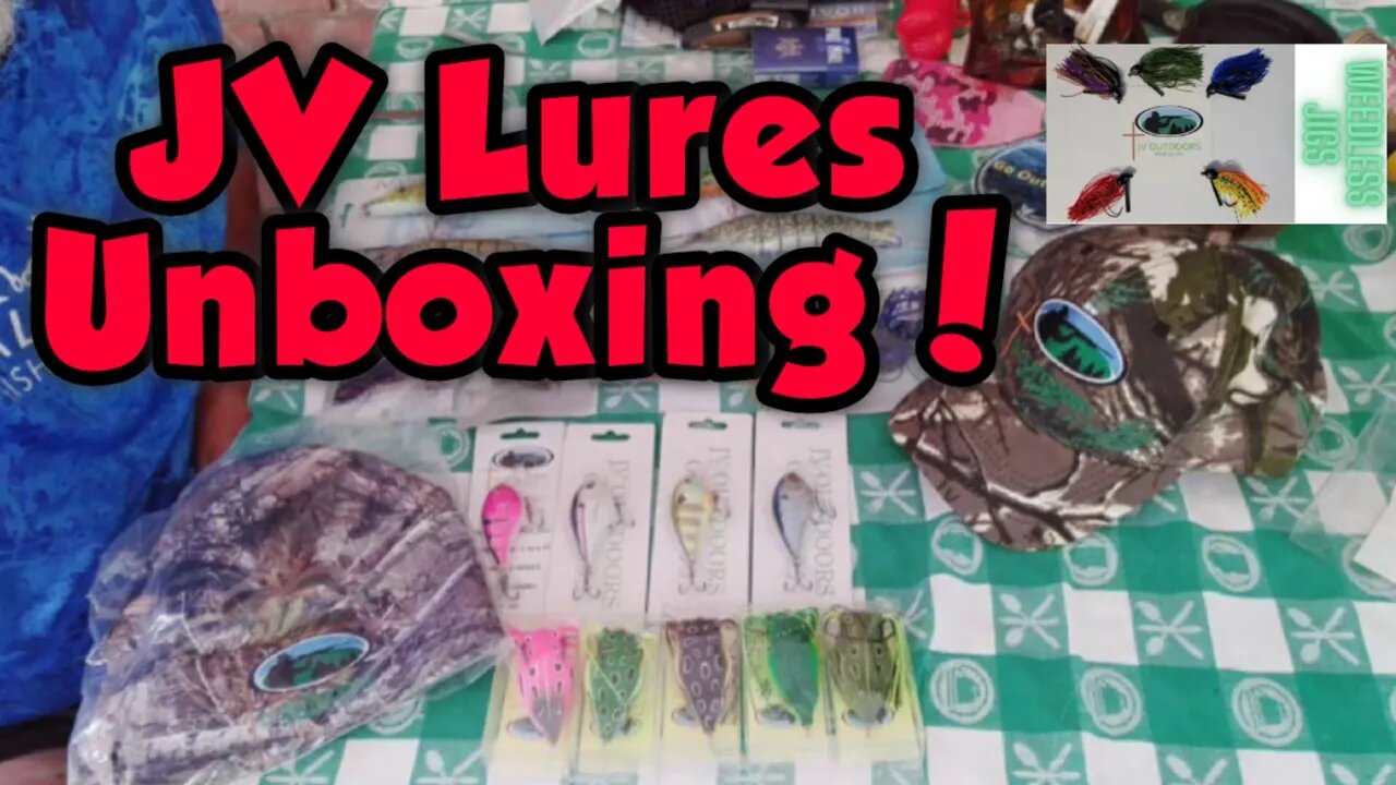 Unboxing of JV Outdoor's Lures! @JV Outdoors #fishing