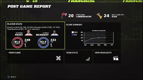 TDFL Football [Season 7/Week 10]: Portland (5-3) @ Salt Lake City (8-1)