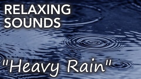[9 HOURS black screen] Heavy, constant rain fall/white noise for study & deep sleep