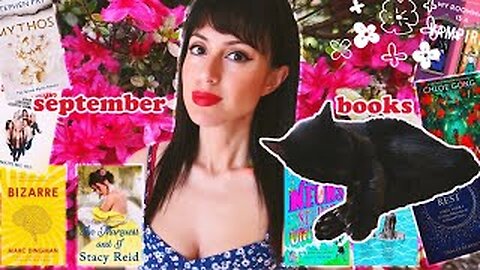 september book reading VLOG ❤️| 9 books | horny Gods, unicorn goo & body jumping